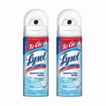 Lysol Crisp Linen Disinfectant Spray To Go 1.5 oz - 2 Pack