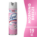 Lysol Disinfectant Spray - Sanitizing and Antibacterial Spray, Deodorizer, Early Morning Breeze, 19 oz
