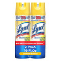 2 x - Lysol Disinfectant Spray - Sanitizing and Antibacterial Spray, For Disinfecting and Deodorizing, Lemon Breeze, 19 Fl Oz (Pack of 2), Packaging May Vary
