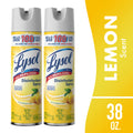 Lysol Disinfectant Spray - Sanitizing and Antibacterial Spray, Deodorizer, Lemon Breeze, 19 oz (Pack of 2)