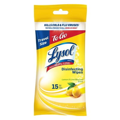 Lysol Lemon and Lime Blossom Disinfecting Wipes