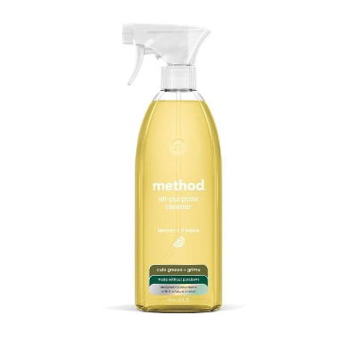 Method Lemon + Freesia All-Purpose Cleaner - 28 fl oz: Paraben-Free - Phthalate-Free, Spray Bottle, Liquid