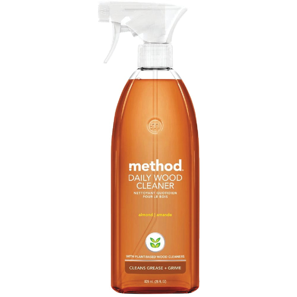 Method Wood For Good Daily Wood Cleaner - Almond, 28 Ounce + Free Microfiber Cleaning Cloth