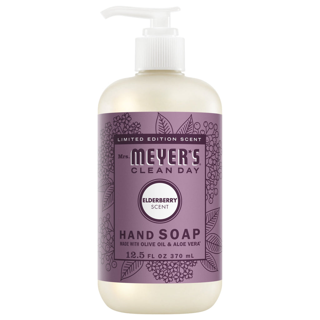 Mrs. Meyer’s Clean Day Hand Soap - Elderberry Scent, 12.5 Fl Oz