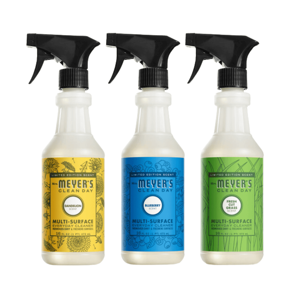 Mrs. Meyer’s Clean Day Multi-Surface Cleaner 16 fl oz Each - Fresh Cut Grass, Blueberry, Dandelion, 1 Count (Variety Pack)