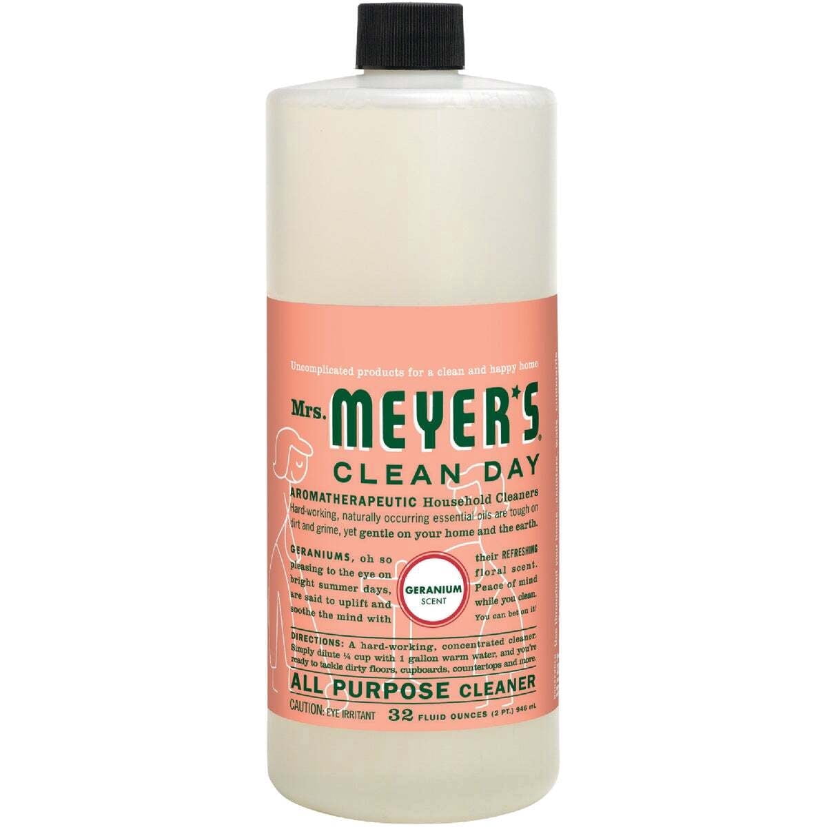 Mrs. Meyer's Clean Day Multi-Surface Everyday Concentrate - Geranium Scent, 32 Fl Oz Bottle