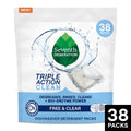 Seventh Generation Dishwasher Detergent - Fragrance Free, Triple Chamber Detergent Packs, 38 Count