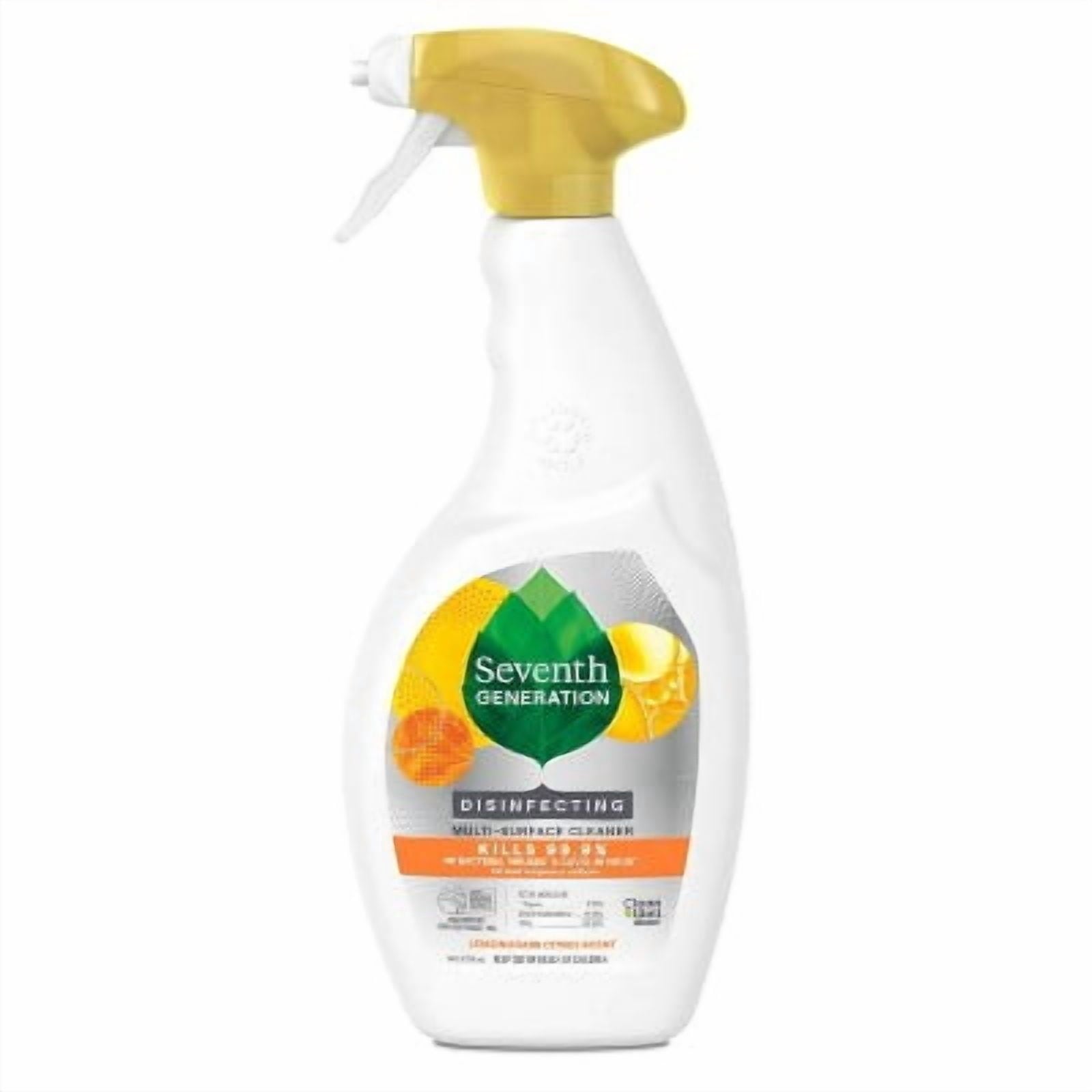 Seventh Generation Lemongrass Citrus Disinfecting Multi-Surface Cleaner - 26oz: Phosphate-Free - Liquid Spray