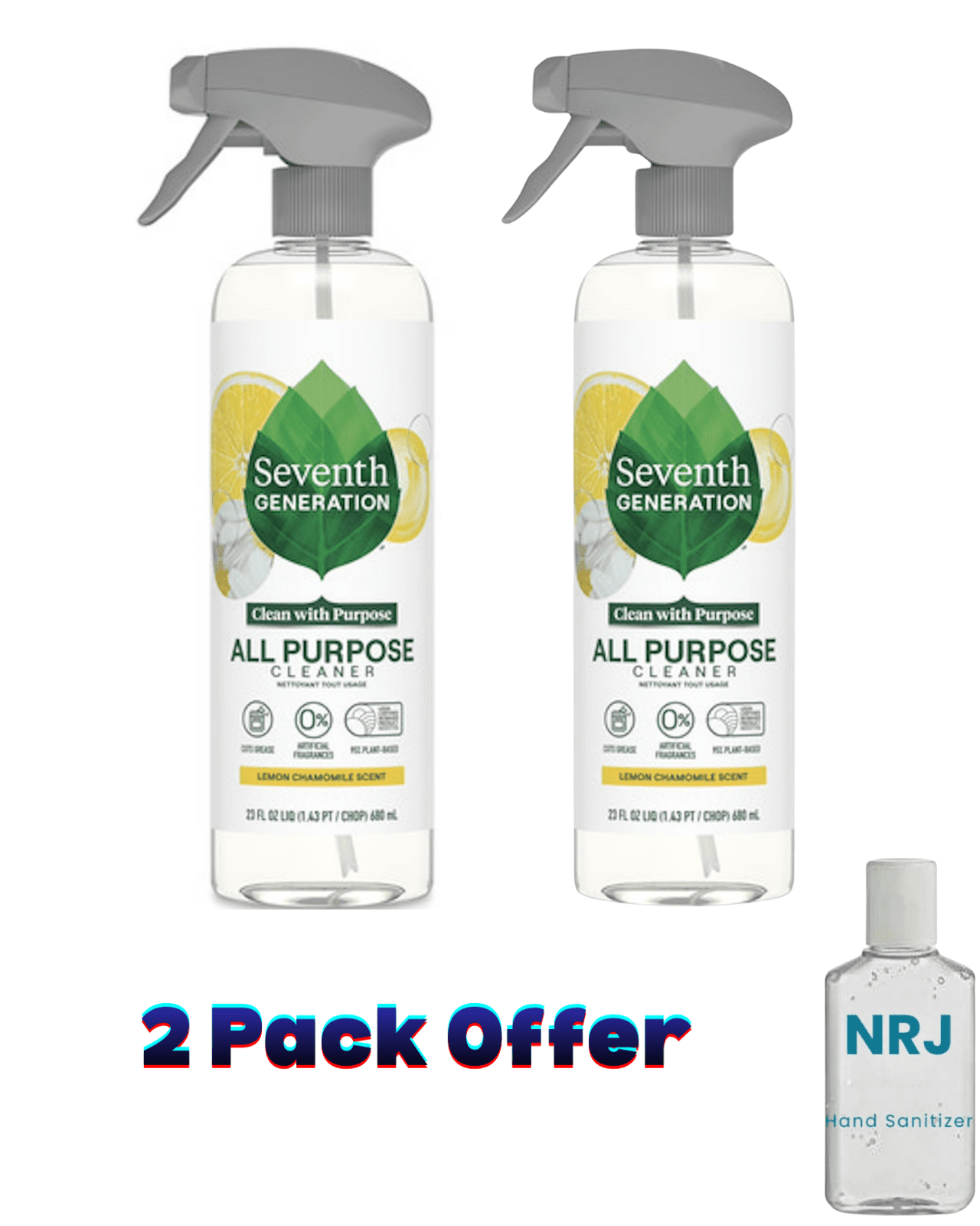 Seventh Generation Multi Surface All-Purpose Cleaning Spray - Lemon Chamomile Citrus, 23 fl oz