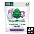 Seventh Generation Natural Laundry Detergent Packs - Powder, Lavender Scent, 45 Packets/Pack, 8/Carton