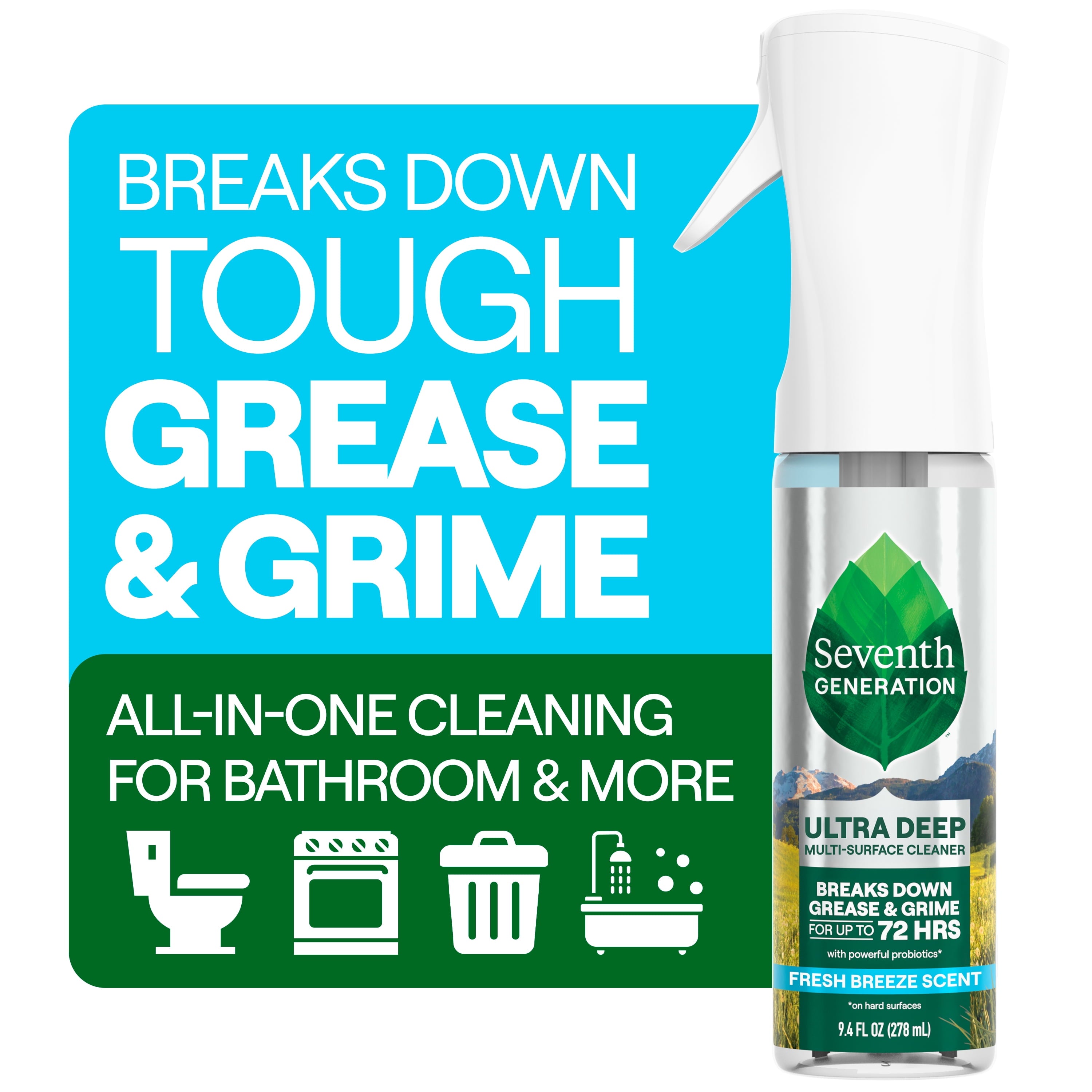 Seventh Generation Ultra Deep Multi‑Surface Cleaner - Fresh Breeze, 9.4 fl oz