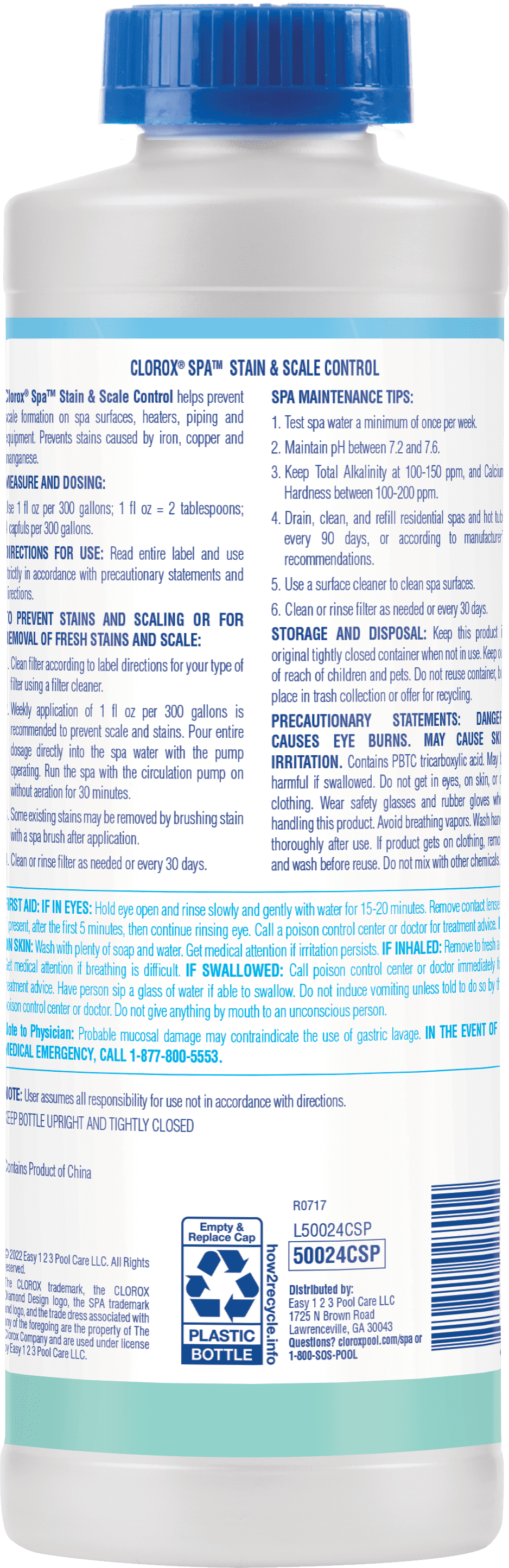 Clorox Spa Stain & Scale Control - 32oz, Liquid
