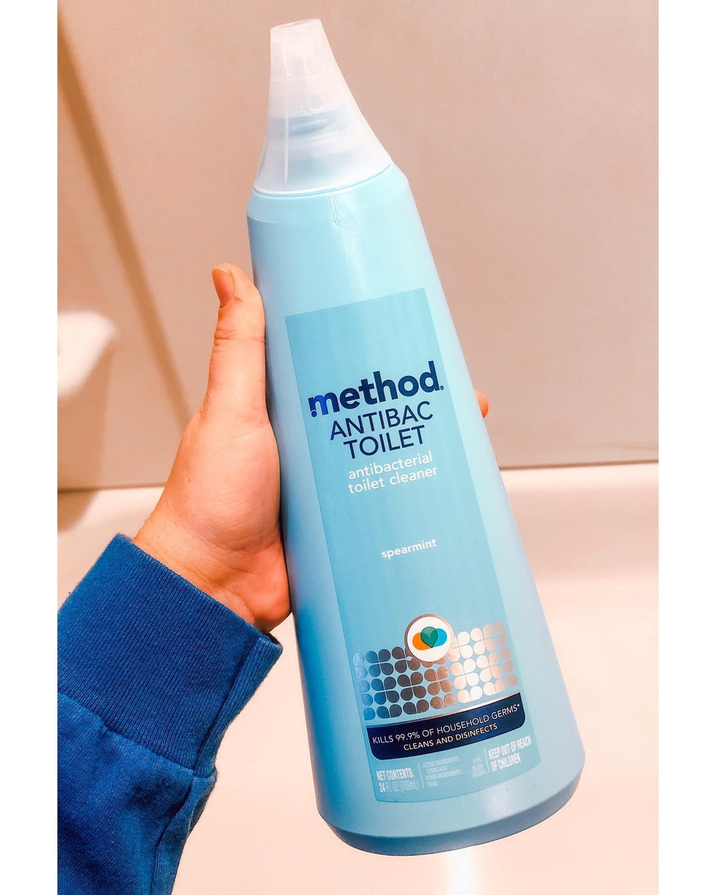 Method Spearmint Cleaning Products Antibacterial Toilet Bowl Cleaner - 24 fl oz