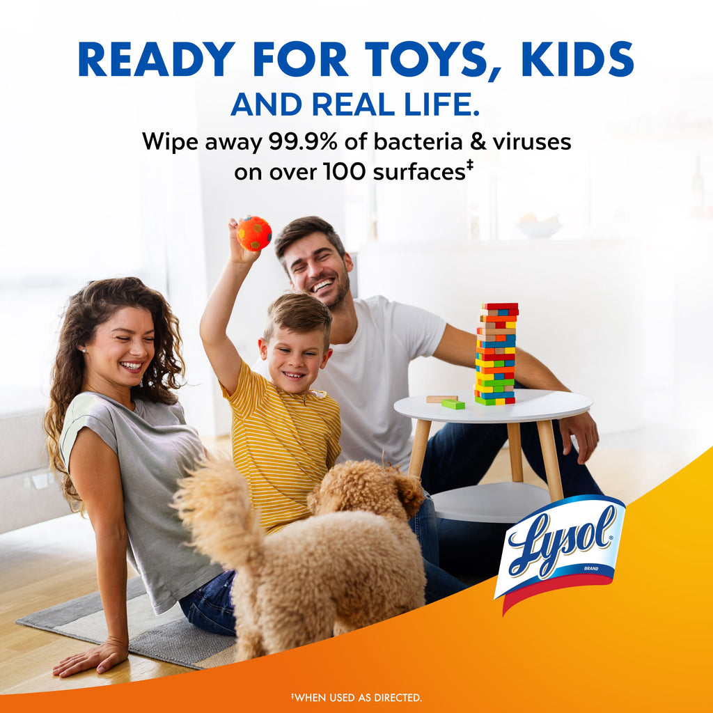 Lysol Disinfecting Wipes - All-Purpose Cleaner, Multi Surface Antibacterial Cleaning Wipes, Cleaning Supplies, Lemon + Mango & Hibiscus + Crisp Linen Scent, 35 Count Each (Pack of 3)