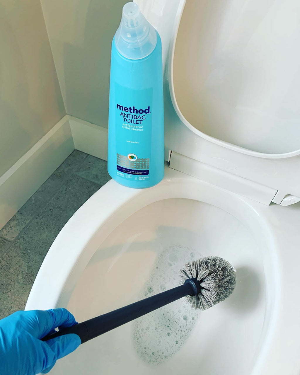 Method Spearmint Cleaning Products Antibacterial Toilet Bowl Cleaner - 24 fl oz