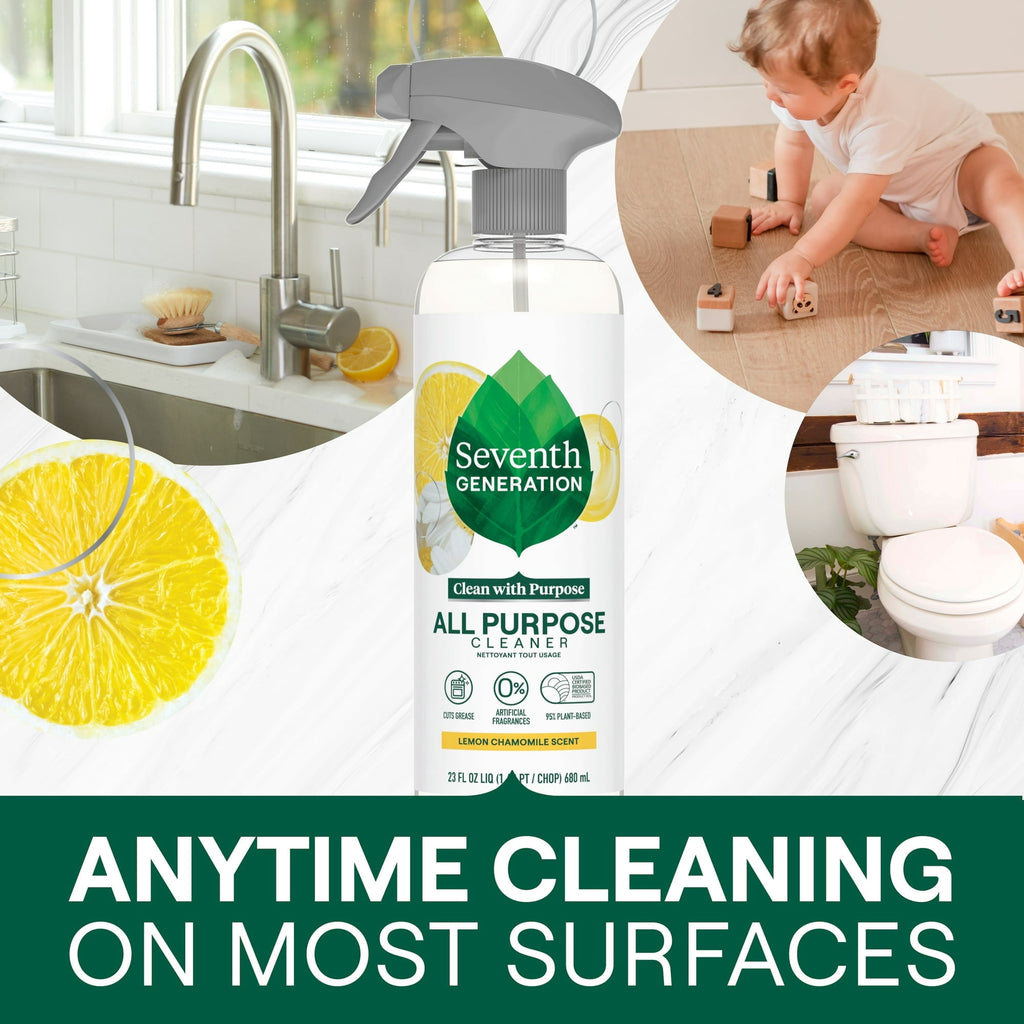 Seventh Generation Multi Surface All-Purpose Cleaning Spray - Lemon Chamomile Citrus, 23 fl oz