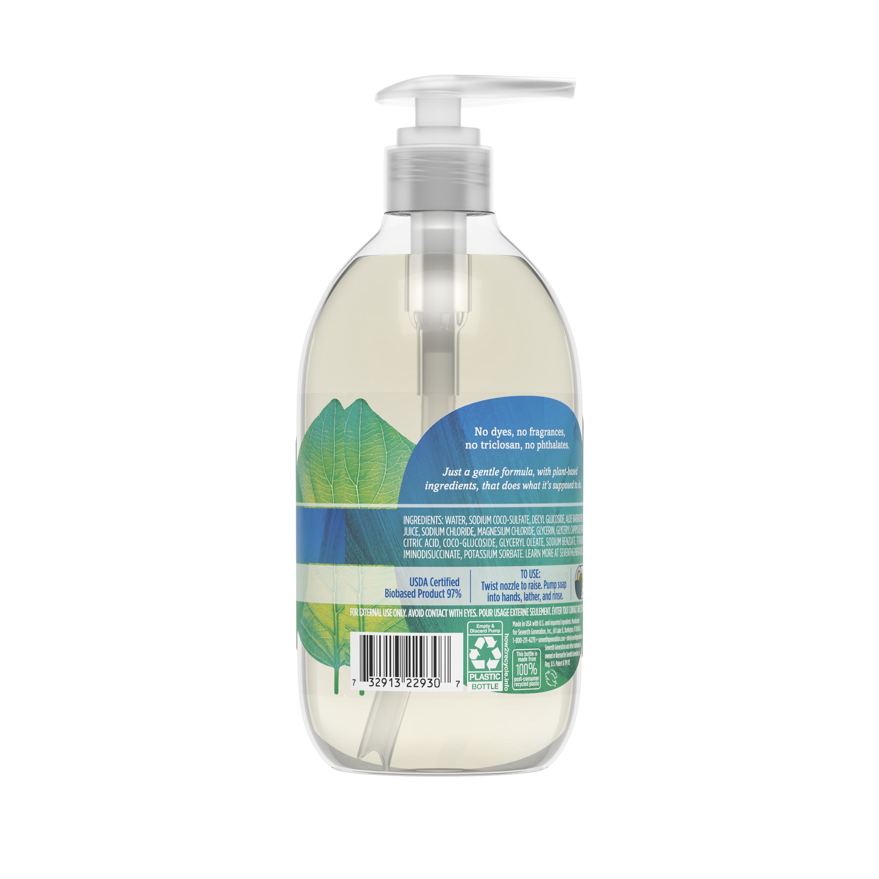 Seventh Generation Free & Clear Hand Wash Soap Fragrance Free 12 oz - 4-Pack