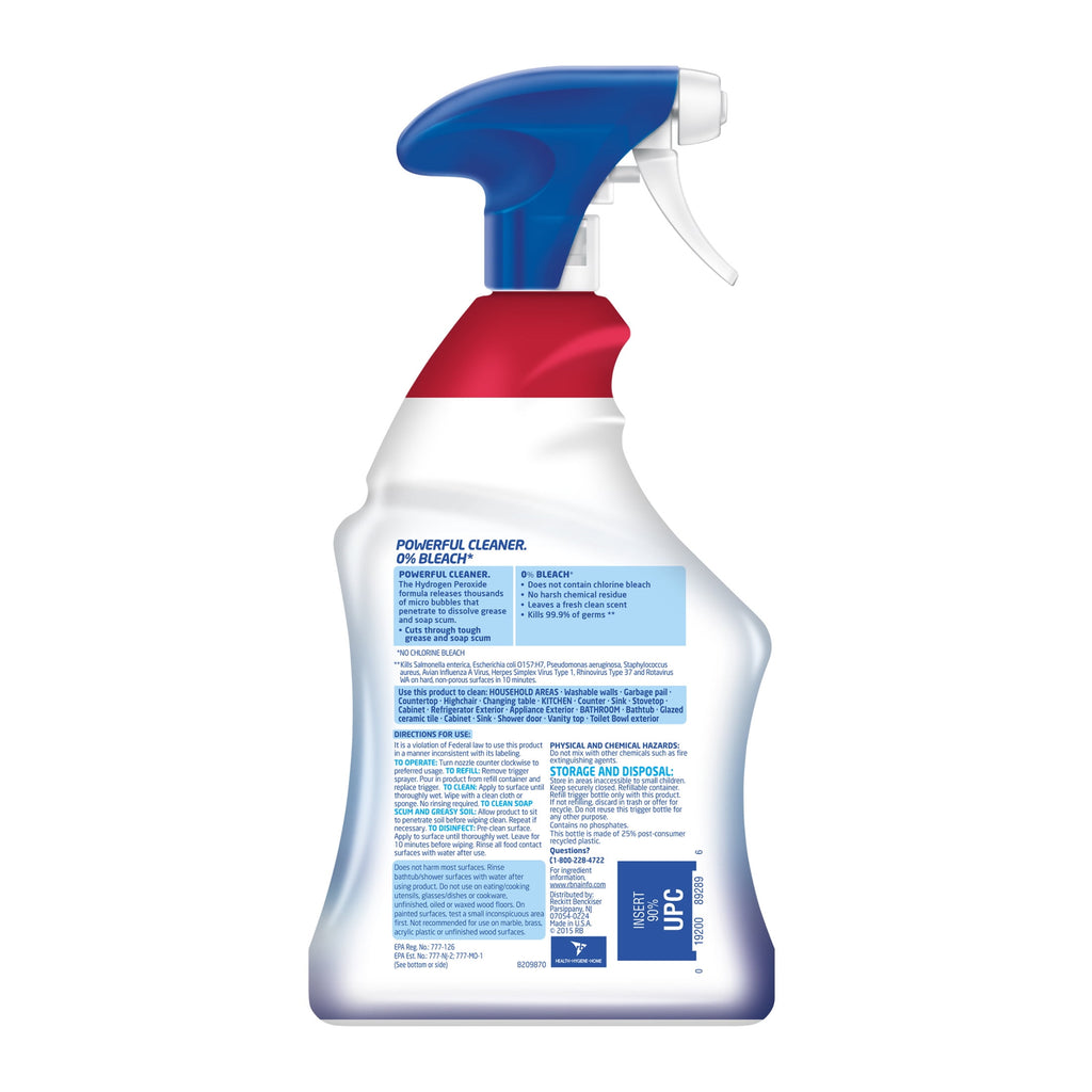 Lysol Bleach Free Hydrogen Peroxide Multi-Purpose Cleaner - Citrus 32oz - 9-Pack