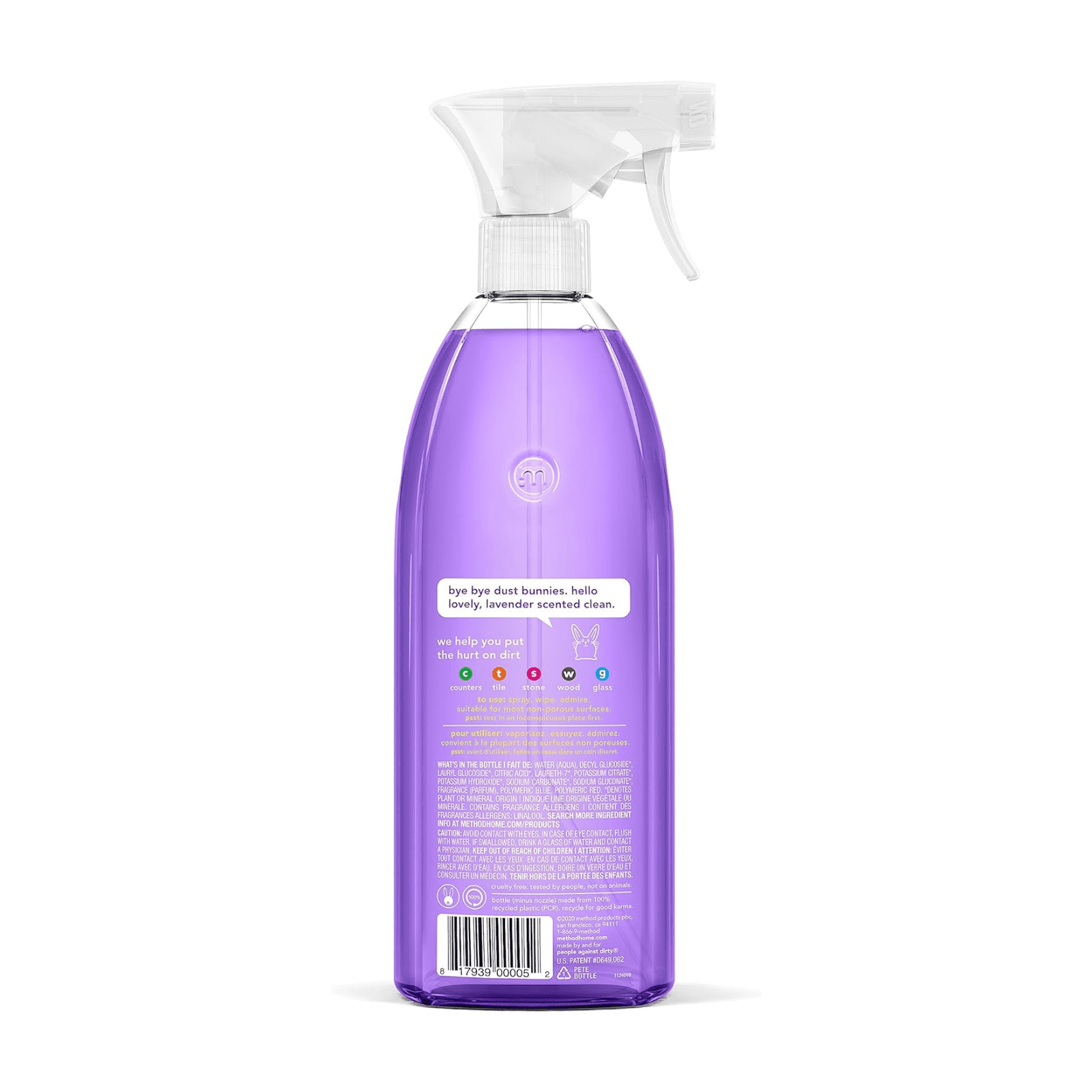 Method All-Purpose Cleaner Variety Pack - 1 Pink Grapefruit, 1 French Lavender, 1 Lime+Sea Salt, 28 oz Each, 3 Count