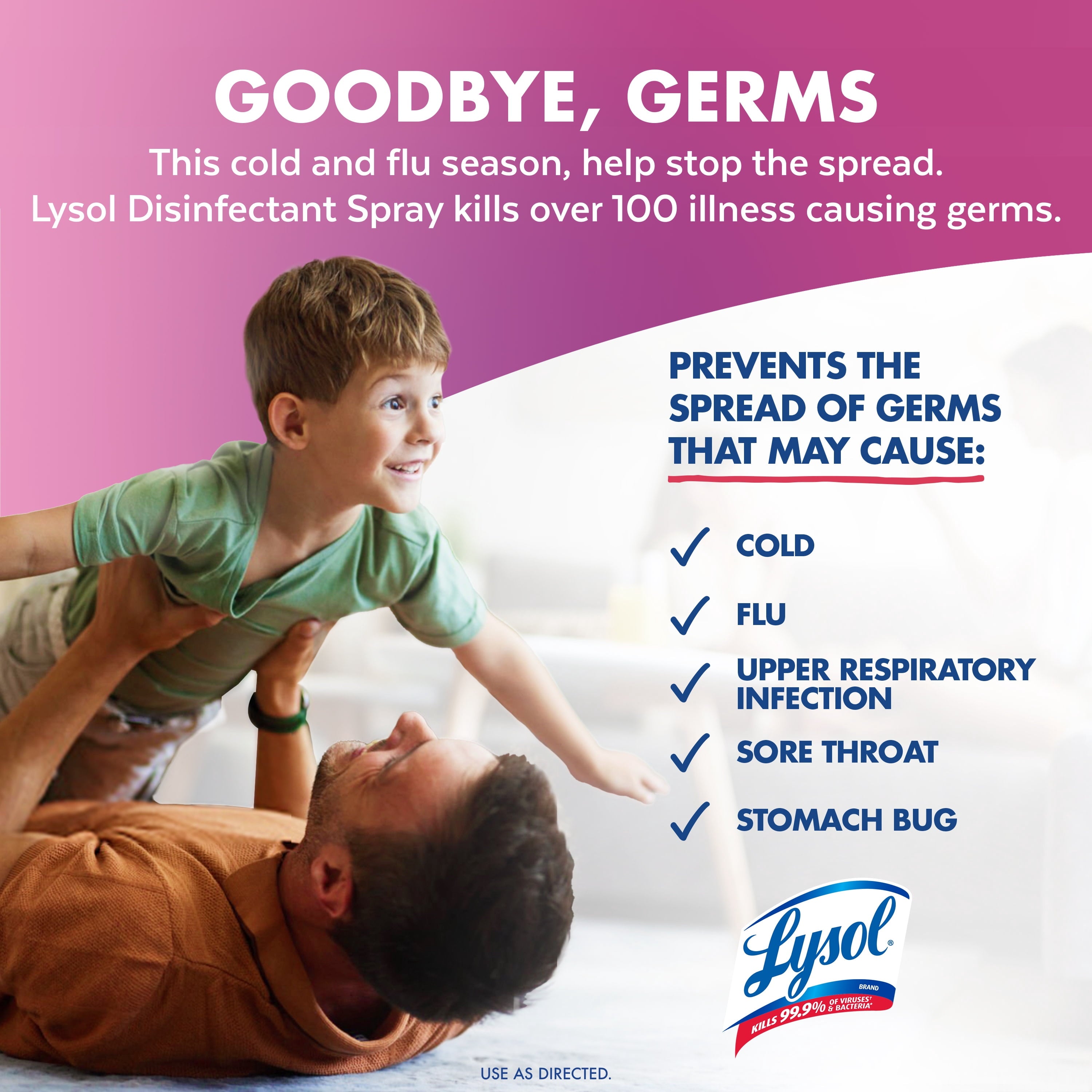 Lysol Disinfectant Spray - Sanitizing and Antibacterial Spray, Deodorizer, Early Morning Breeze, 19 oz (Pack of 2)