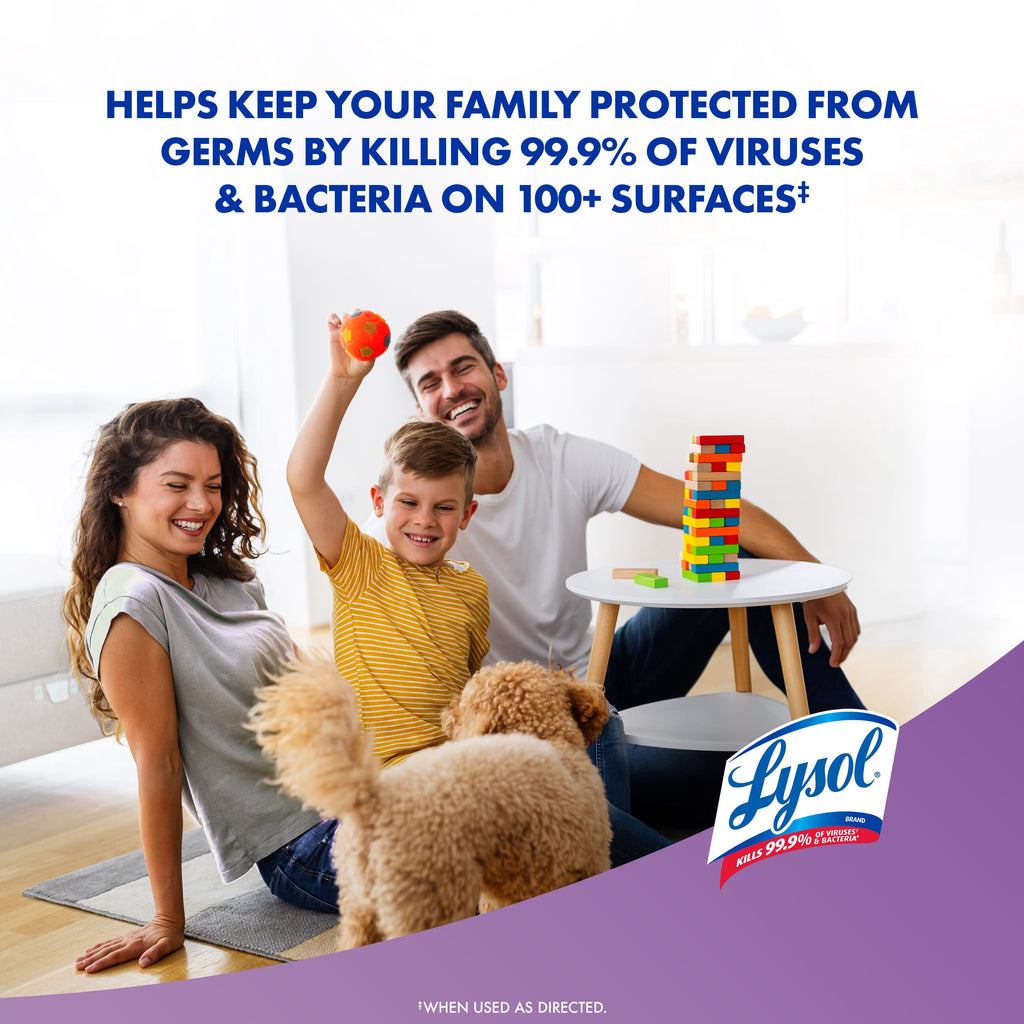 Lysol Disinfecting Wipes - All-Purpose Cleaner, Multi Surface Antibacterial Cleaning Wipes, Cleaning Supplies, Lavender + Mango Scents, 80 Count Each (Pack of 2) - 3-Pack