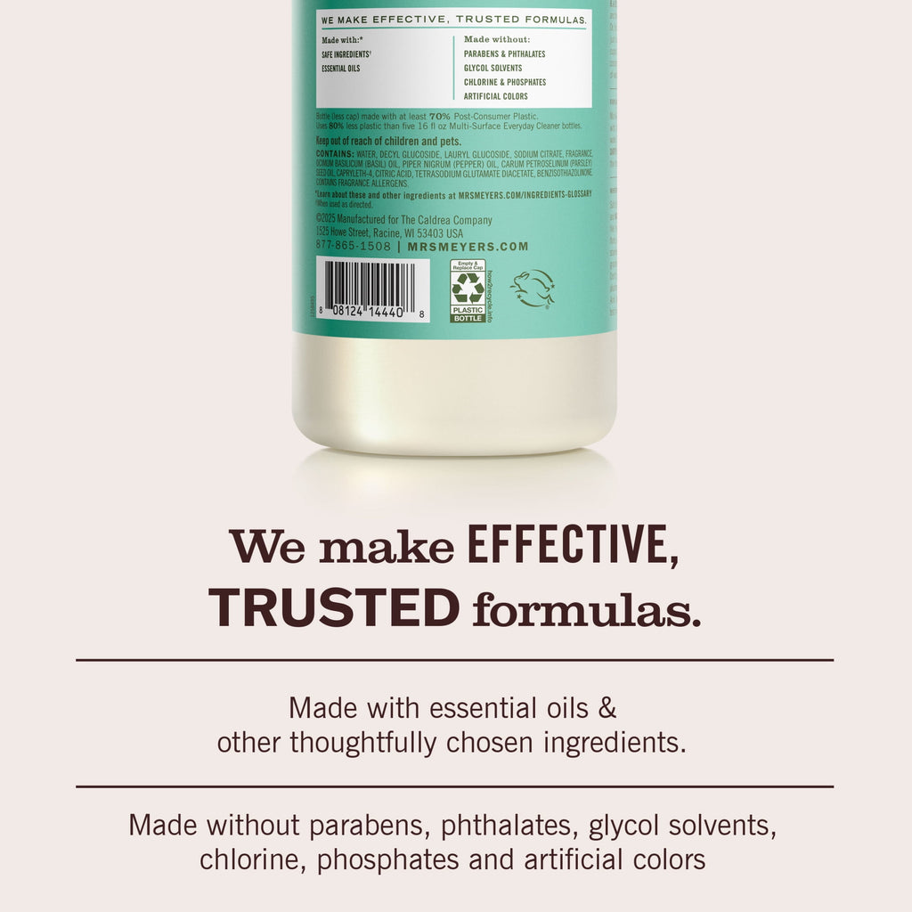 Mrs. Meyer's Clean Day Multi-Surface Everyday Concentrate - Basil Scent, 32 Fl Oz