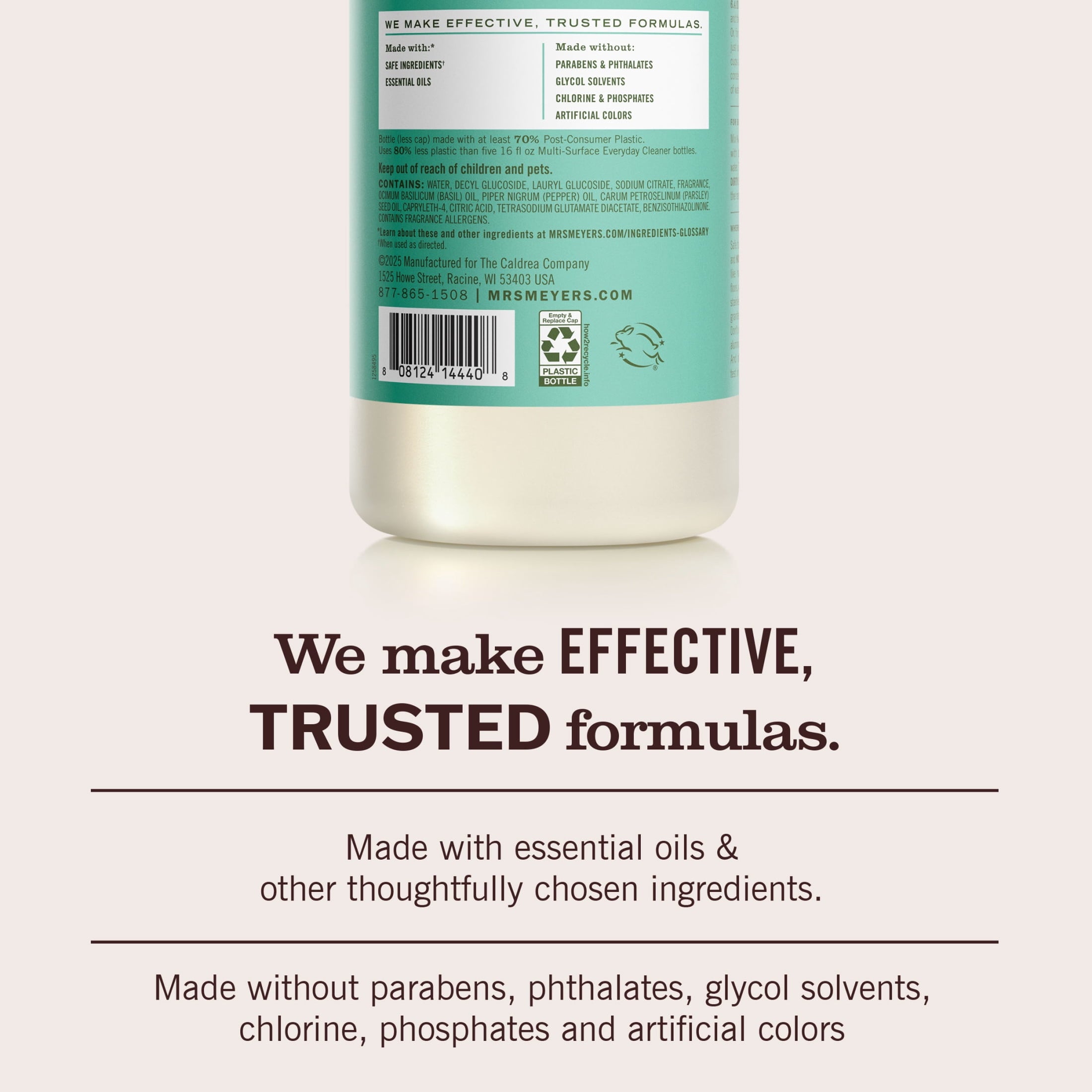 Mrs. Meyer's Clean Day Multi-Surface Everyday Concentrate - Basil Scent, 32 Fl Oz