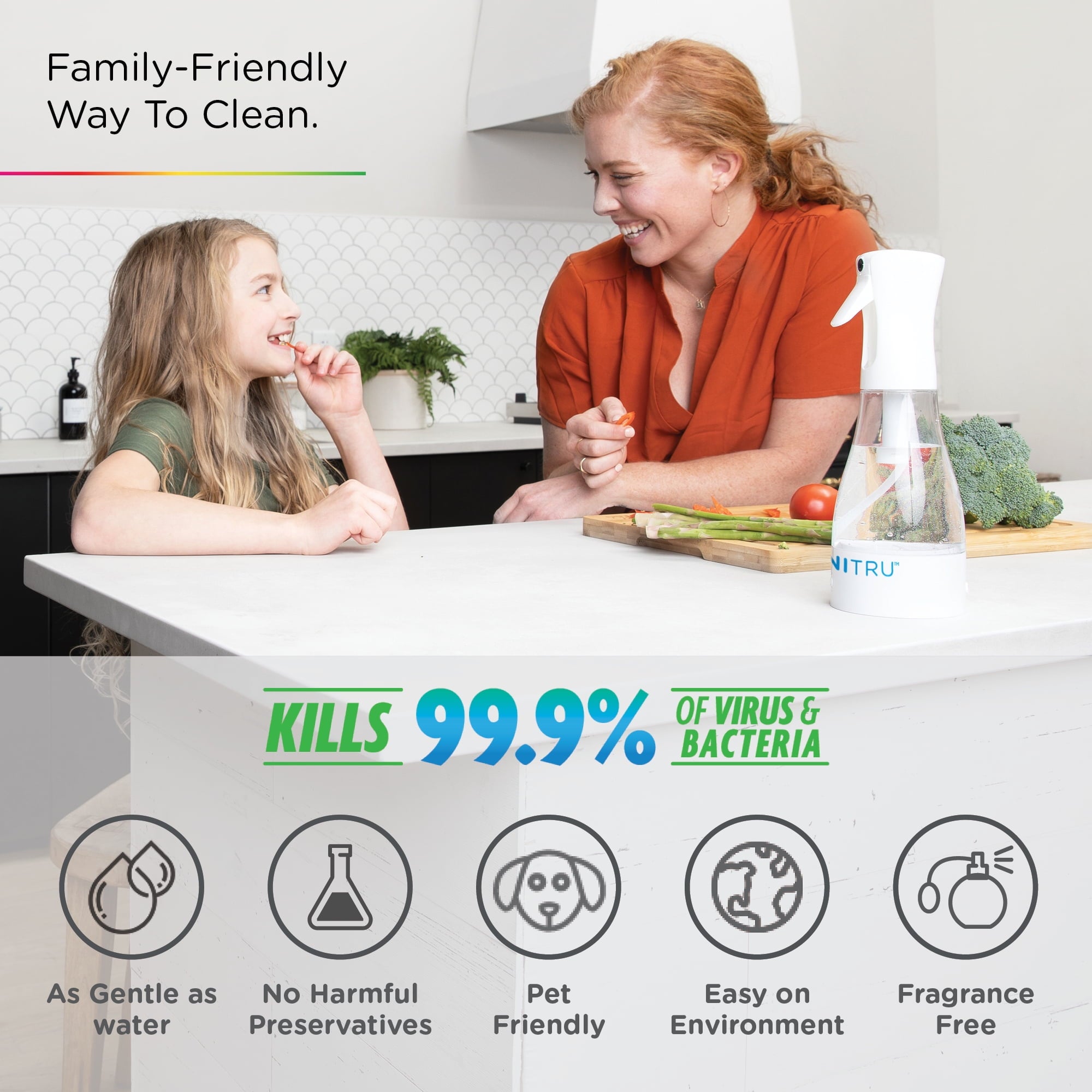 SaniTru All-Purpose Electrolyzed Cleaning Spray Maker to Disinfect & Sanitize- Non-Toxic - 100% Natural