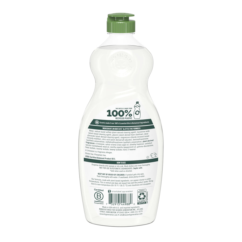 Seventh Generation Hand Dish - Summer Orchard, 19 fl oz