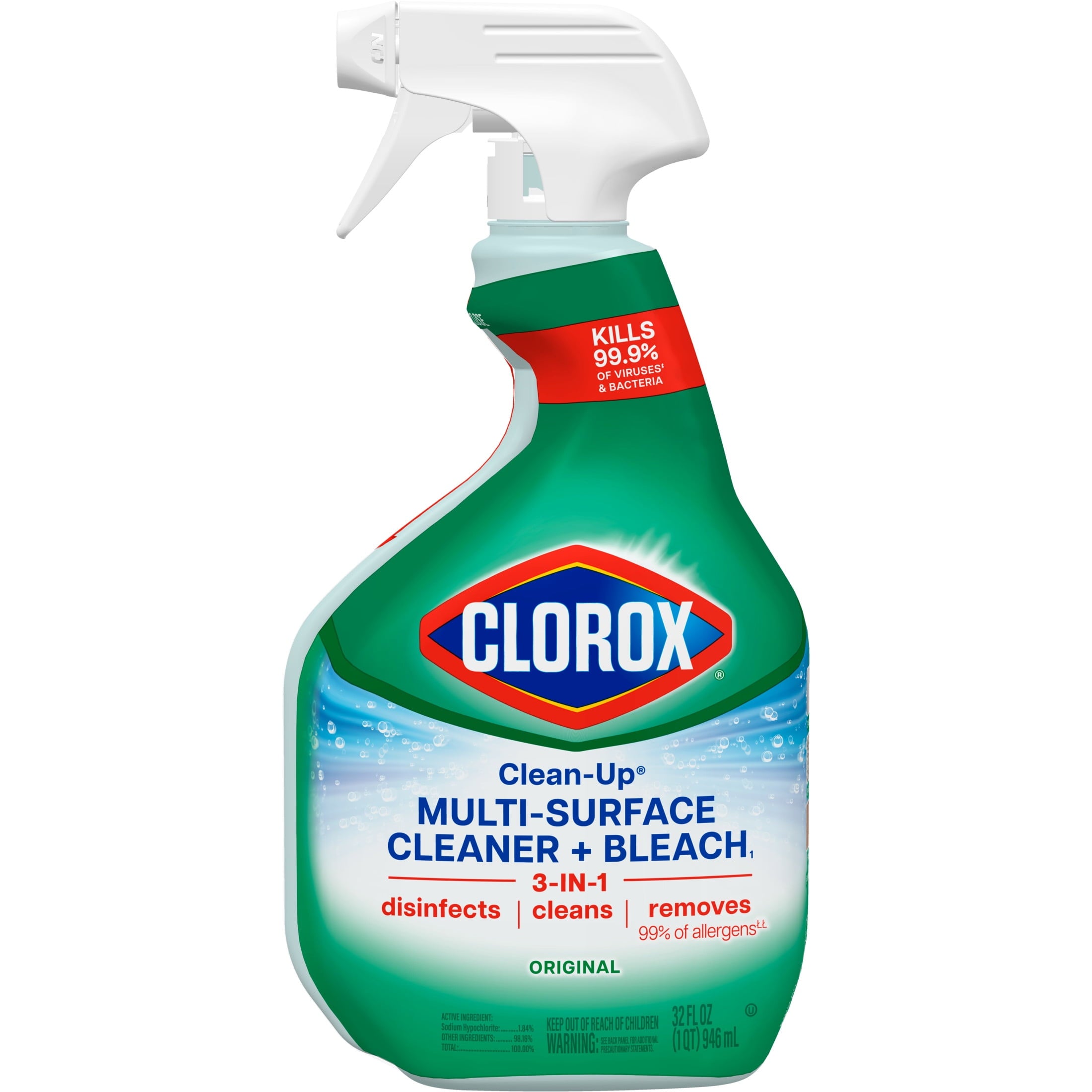 Clorox Clean-Up All-Purpose Cleaner Spray with Bleach - Spray Bottle, Original, 32 fl oz