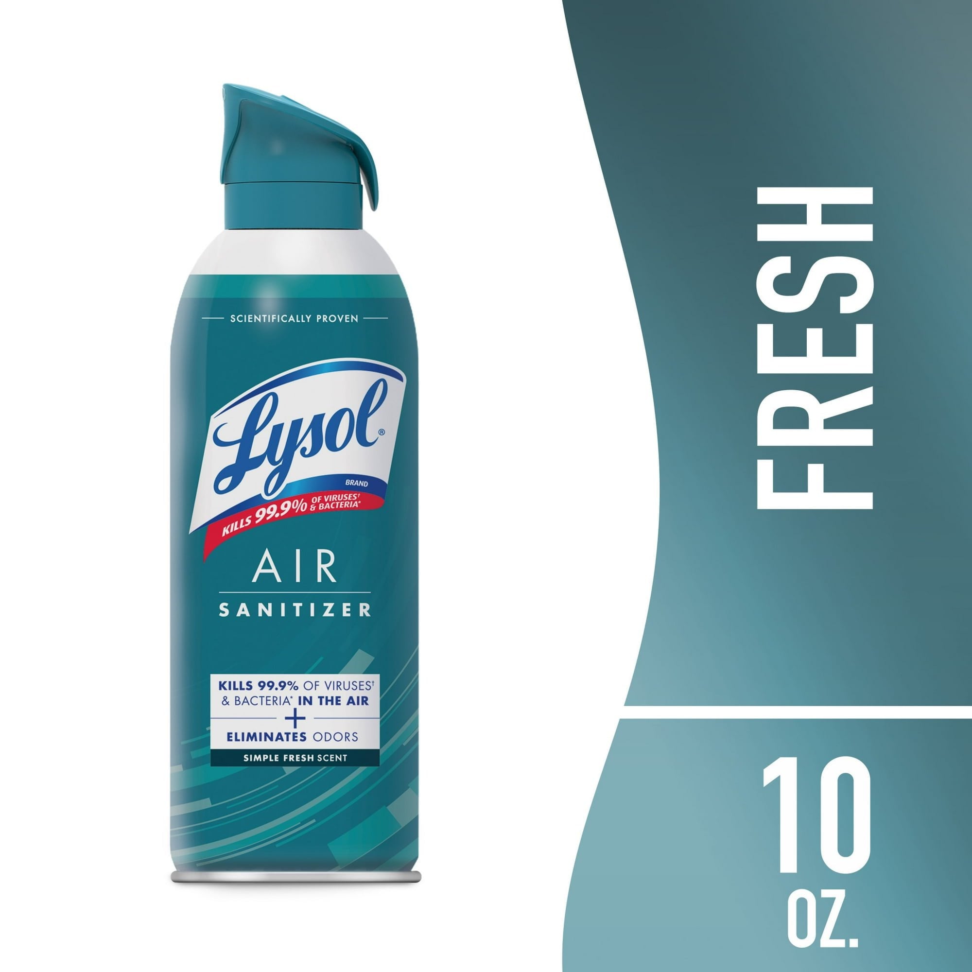 Lysol Air Sanitizer Spray - Air Sanitizer and Bacterial Odor Eliminating, Simple Fresh, 10 oz - 3-Pack