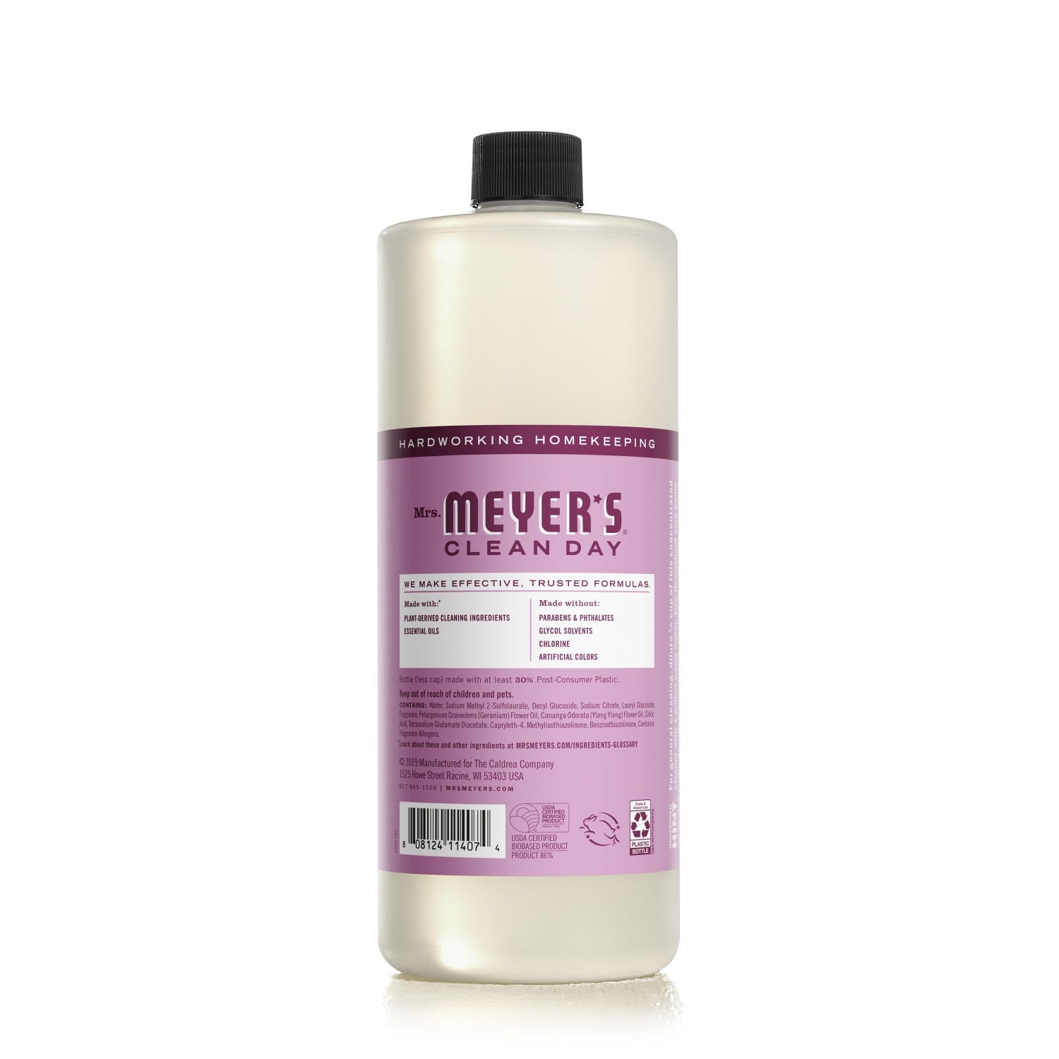 Mrs. Meyer's Clean Day Multi-Surface Everyday Concentrate - Peony Scent, 32 Fl Oz Bottle