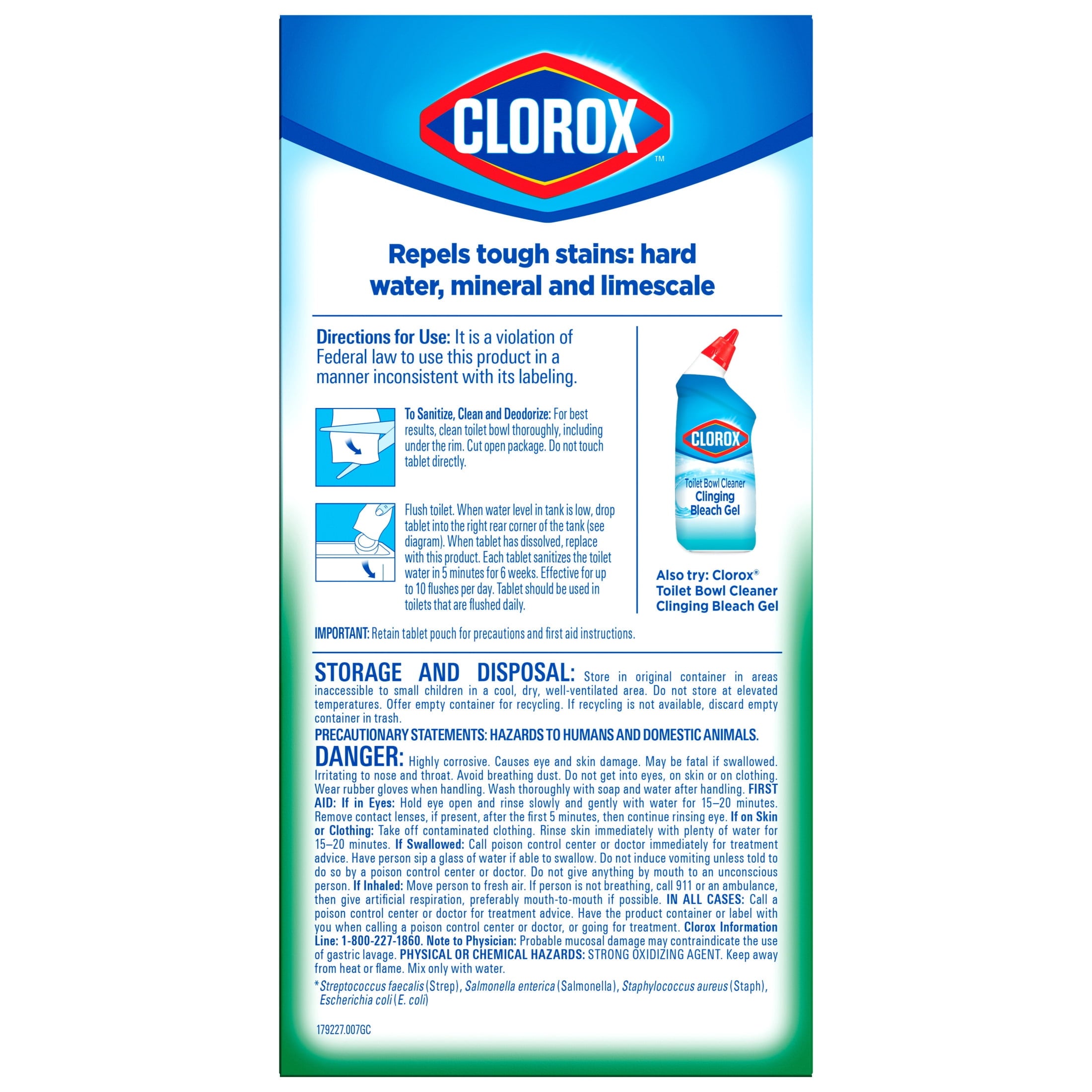 Clorox Bleach Automatic Toilet Bowl Cleaner Tablets - 4 Pack