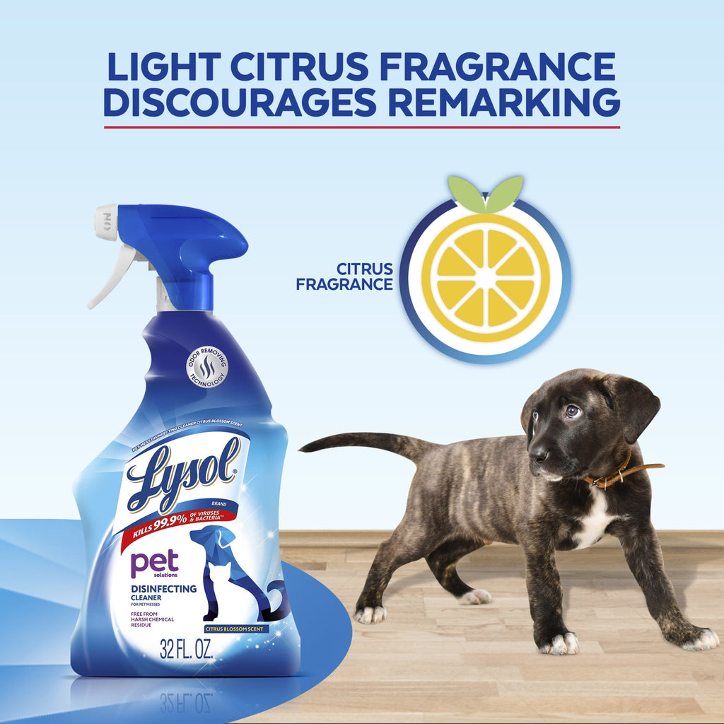 Lysol Pet Solutions –Disinfecting Cleaner - Citrus Blossom Scent, 32 fl oz - 2-Pack