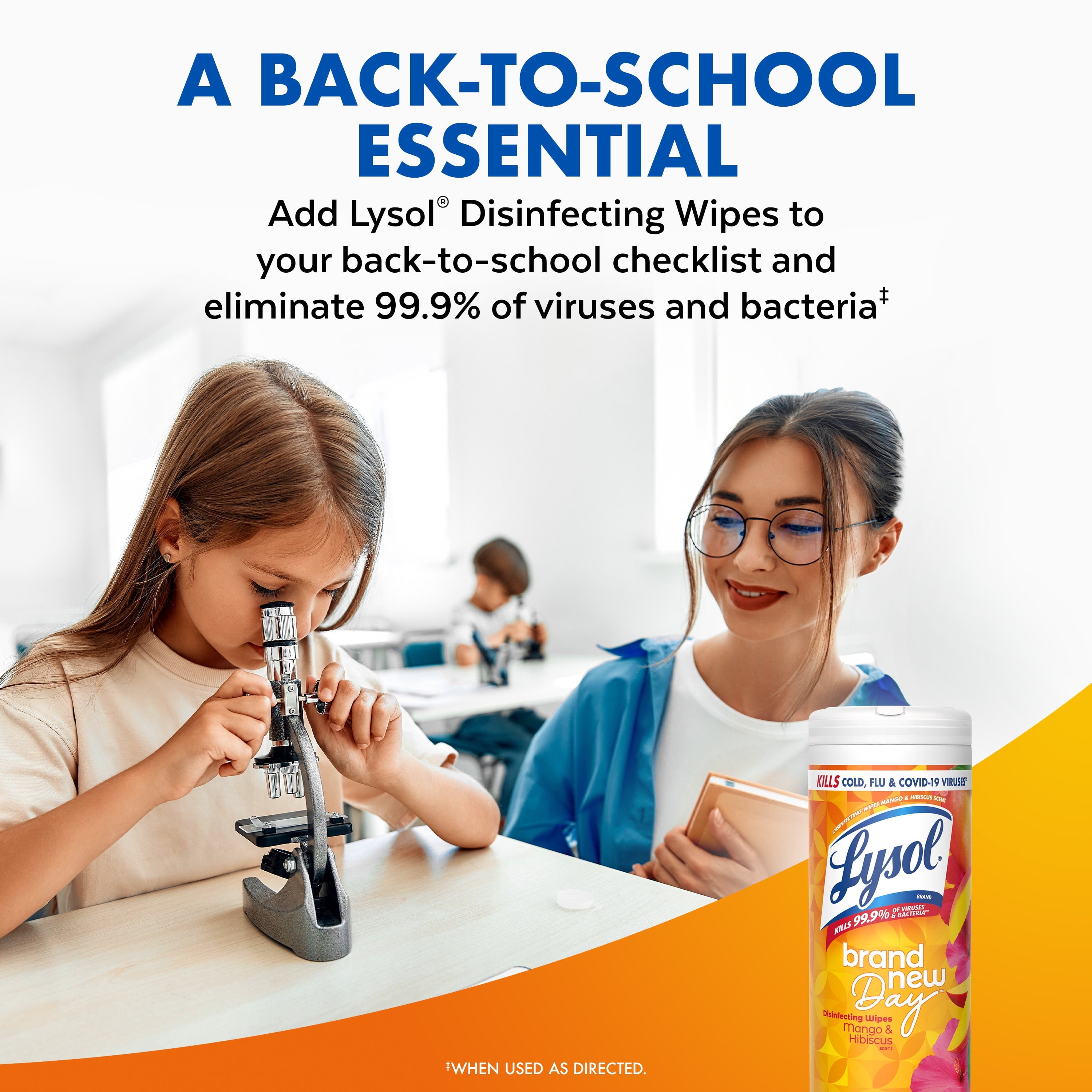 Lysol Disinfecting Wipes - All-Purpose Cleaner, Multi Surface Antibacterial Cleaning Wipes, Cleaning Supplies, Mango & Hibiscus Scent, 35 Count - 3-Pack