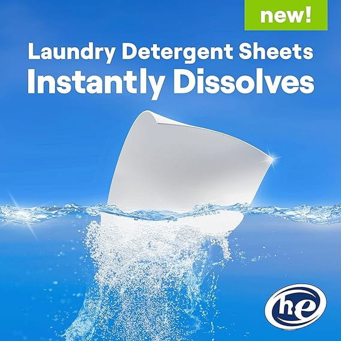 Seventh Generation Sensitive Skin Laundry Detergent Sheets - Free & Clear, 64 Loads
