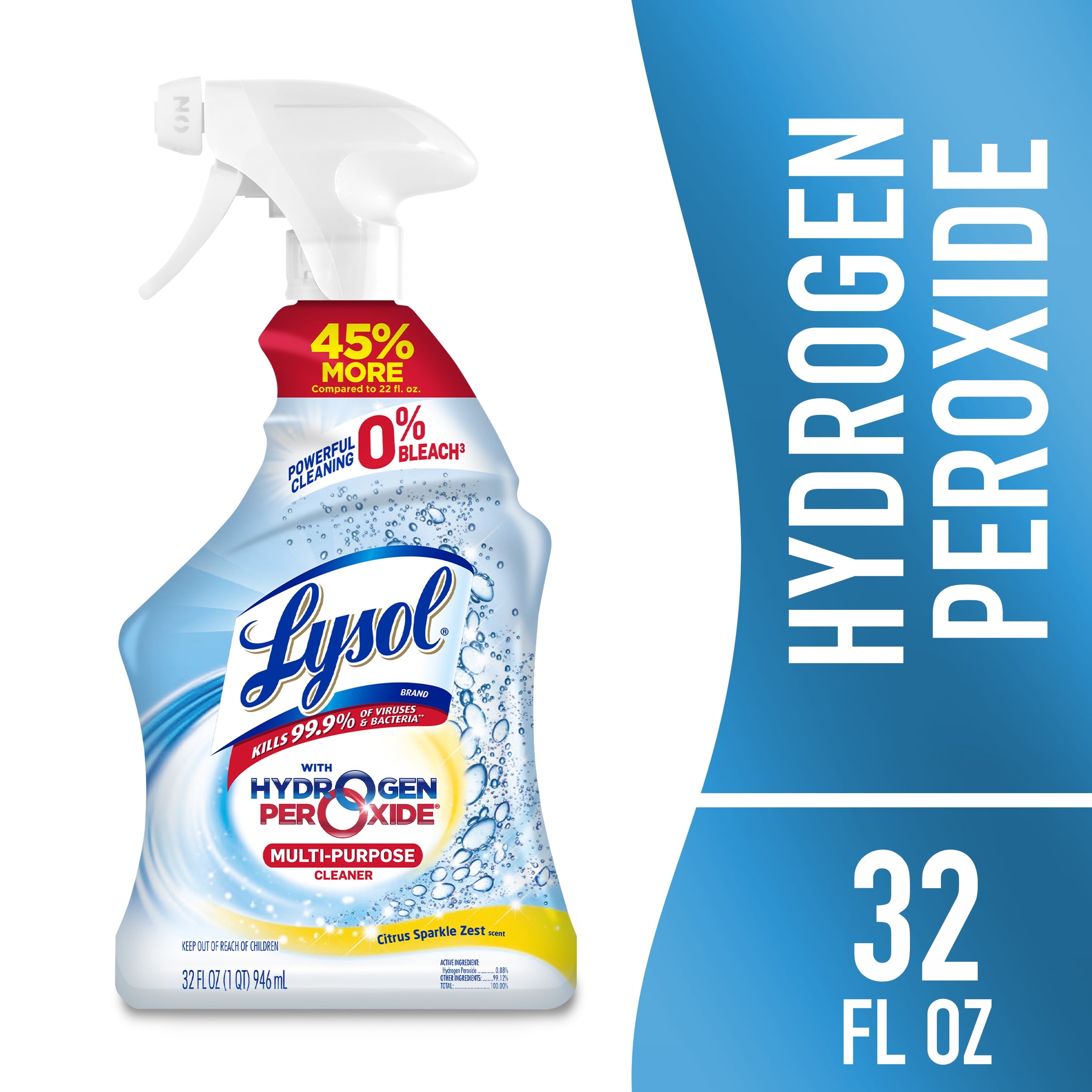 Lysol Bleach Free Hydrogen Peroxide Multi-Purpose Cleaner - Citrus 32 fl oz - 2-Pack