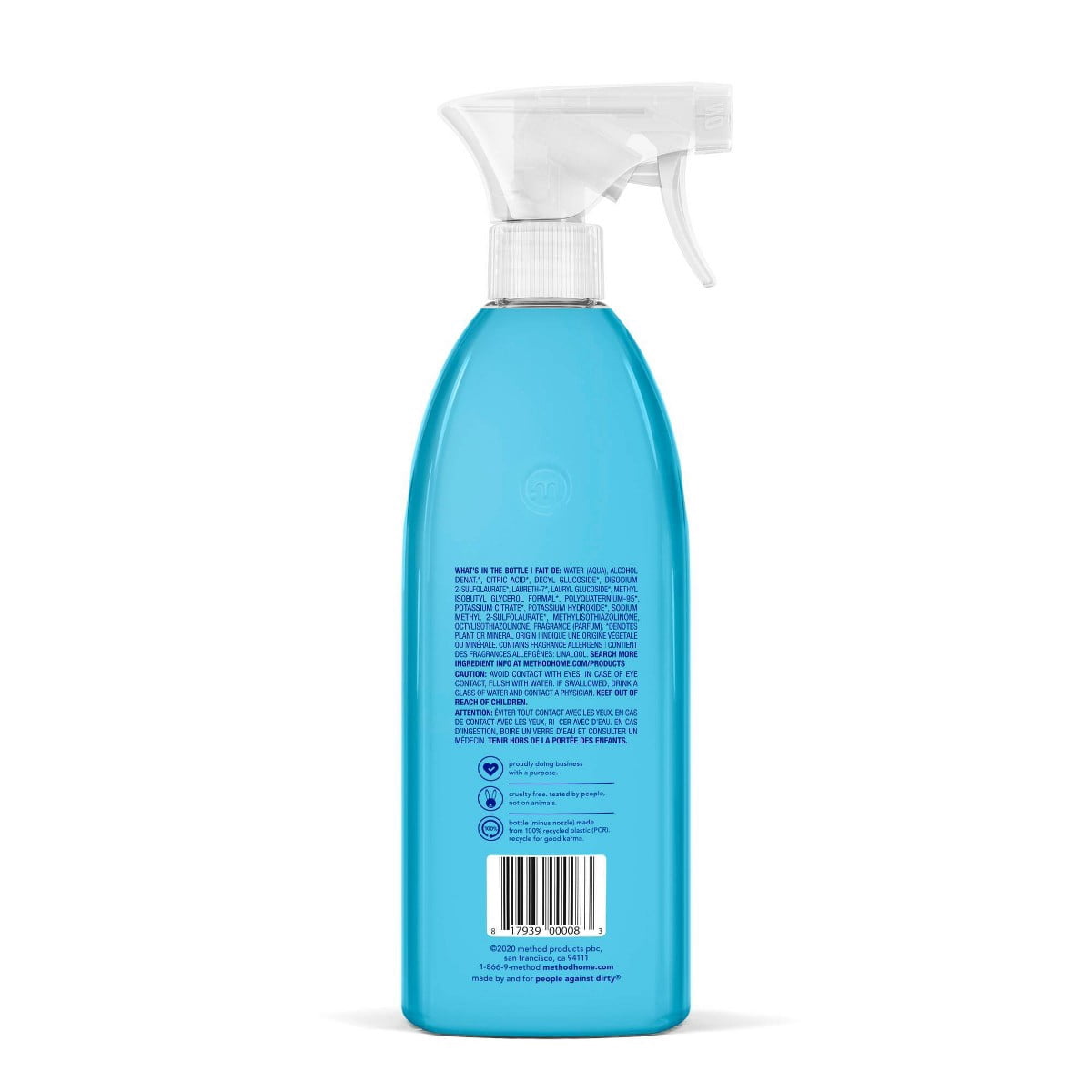 Method Eucalyptus Mint Cleaning Products Bathroom Cleaner Tub + Tile Spray Bottle - 28 fl oz