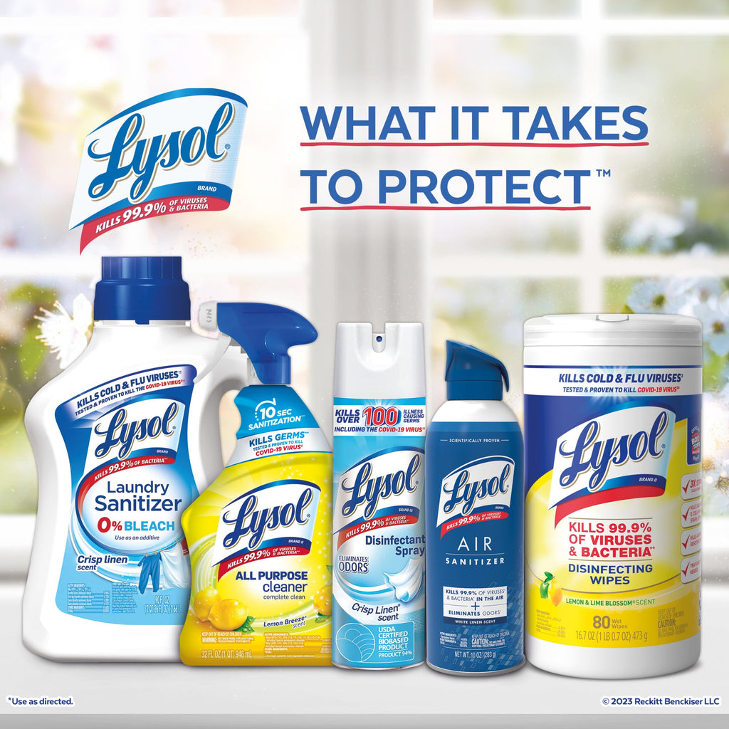 Lysol Bleach Free Hydrogen Peroxide Multi-Purpose Cleaner - Citrus 32oz - 9-Pack