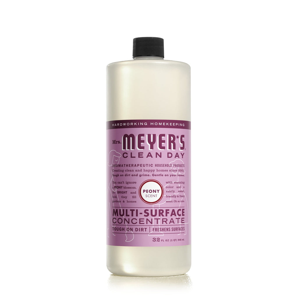 Mrs. Meyer's Clean Day Multi-Surface Everyday Concentrate - Peony Scent, 32 Fl Oz Bottle