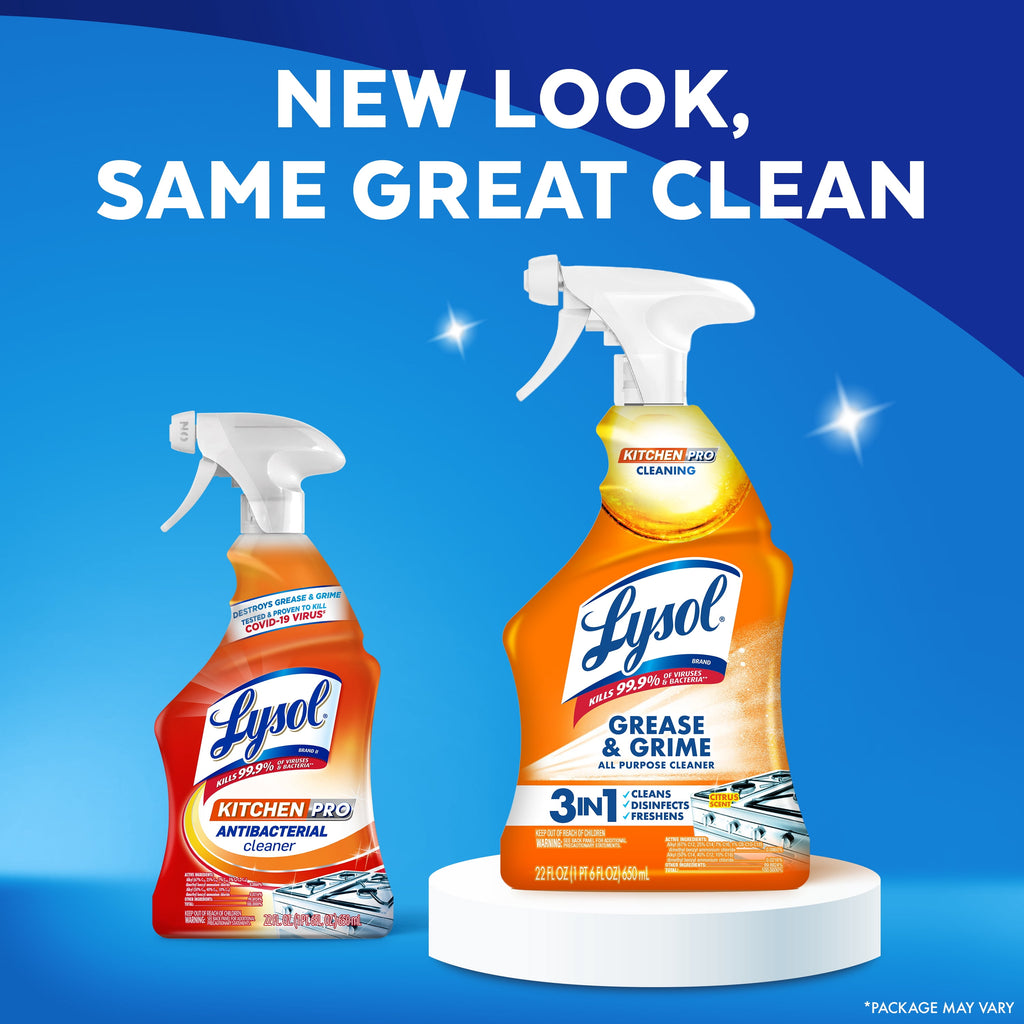 LYSOL® Kitchen Pro Antibacterial Cleaner - Trigger 9/22 fl oz. - 2-Pack