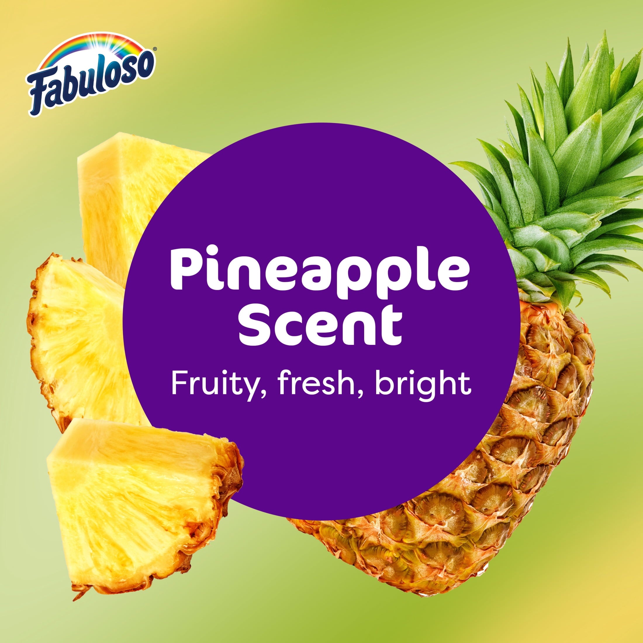 Fabuloso 2X Multi-Purpose Cleaner - No Rinse Floor Cleaner, Long-Lasting Freshness, Pineapple Scent, 56 fl oz - 2-Pack