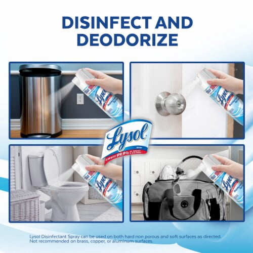 2X - Lysol Disinfectant Spray - Sanitizing Antibacterial Spray, Crisp Linen, 19 oz 19 oz