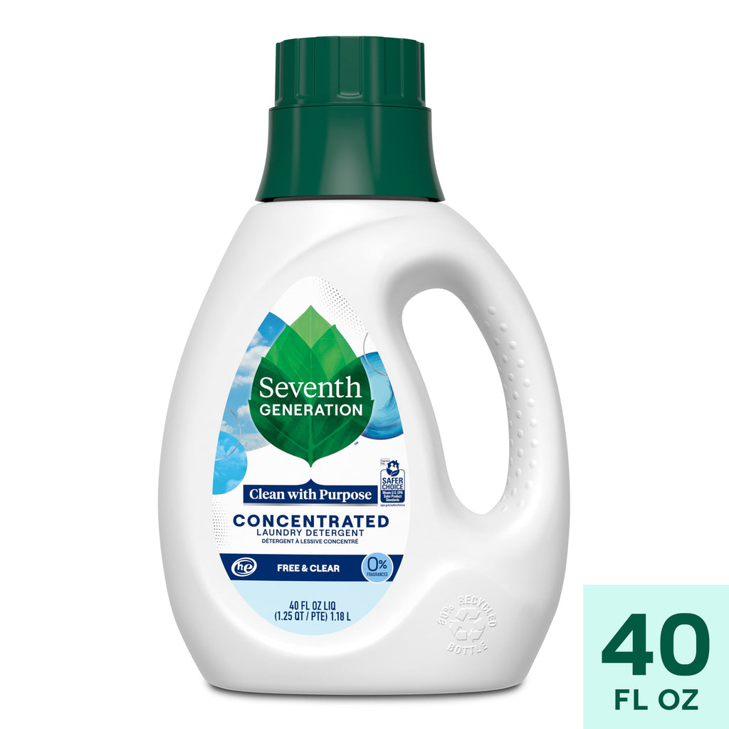 Seventh Generation Concentrated Liquid Laundry Detergent Fragrance-Free - 40 fl oz
