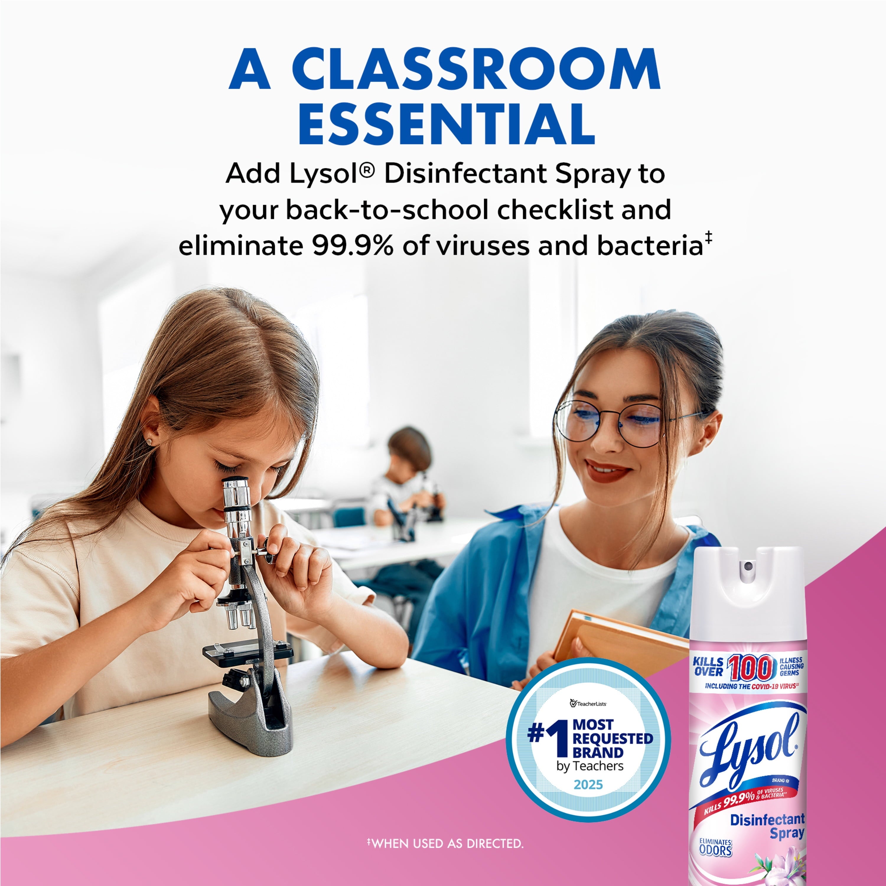 Lysol Disinfectant Spray - Sanitizing and Antibacterial Spray, Deodorizer, Early Morning Breeze, 19 oz