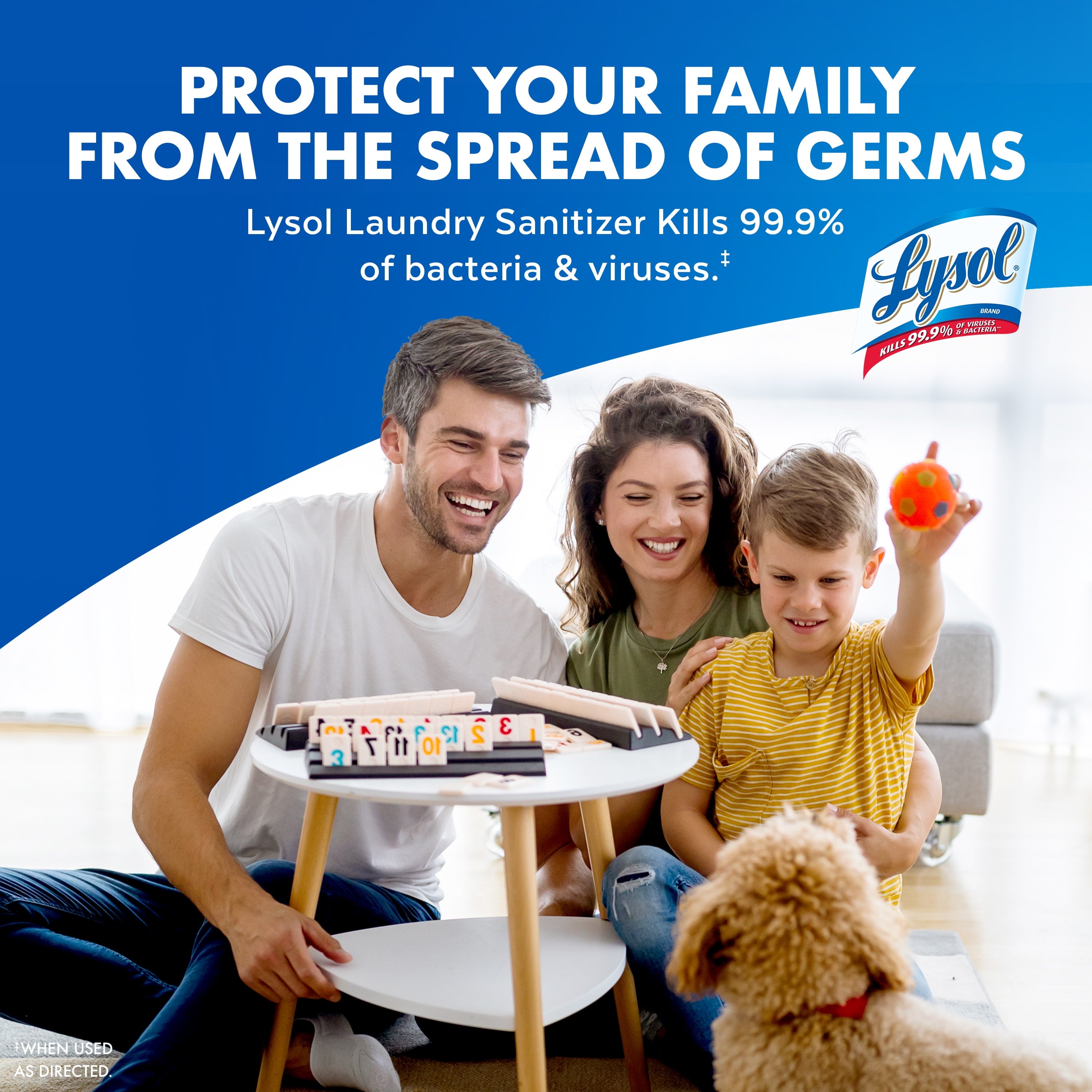 Lysol Laundry Sanitizer Additive - Odor Eliminating Liquids for Clothes and Linens, Unscented, 41 oz