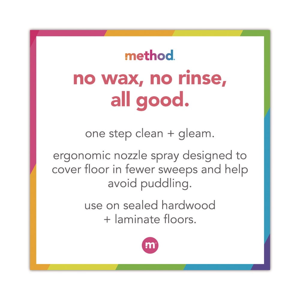 Method Squirt + Mop Wood Floor Cleaner Almond Scent 25 oz Squirt Bottle 6/Carton 00562 Count