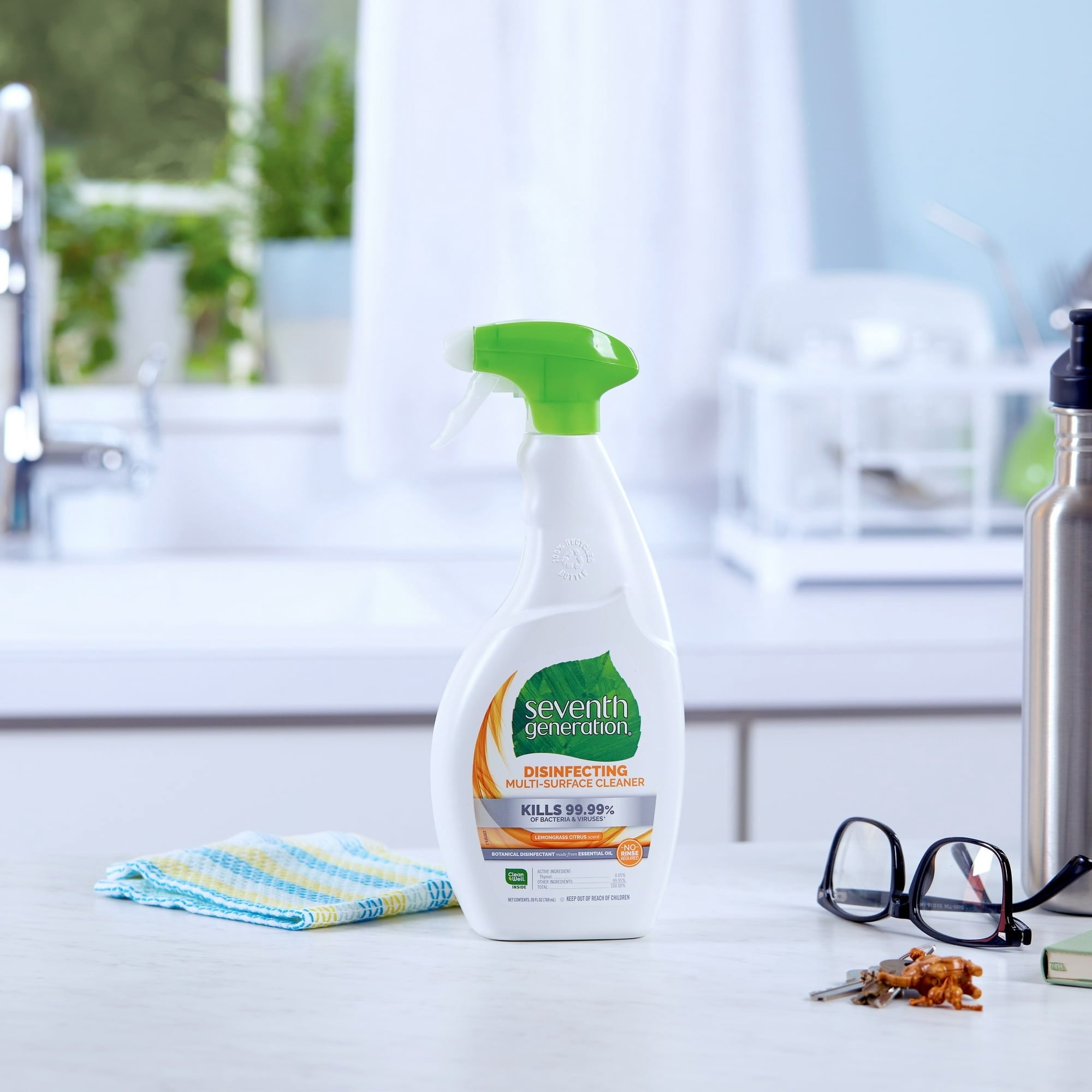 Seventh Generation Disinfectant Spray All-Purpose Cleaner Lemongrass Citrus - 26 fl oz