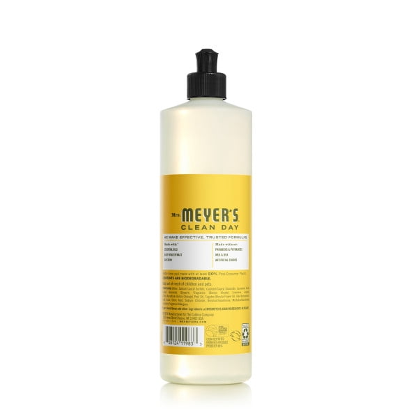 Mrs. Meyer’s Clean Day Dandelion Scent Variety Pack - Liquid Hand Soap 12.5 fl oz, Liquid Dish Soap 16 fl oz, Multi-Surface Cleaner 16 fl oz, Room Freshener 8 oz, 1 Count