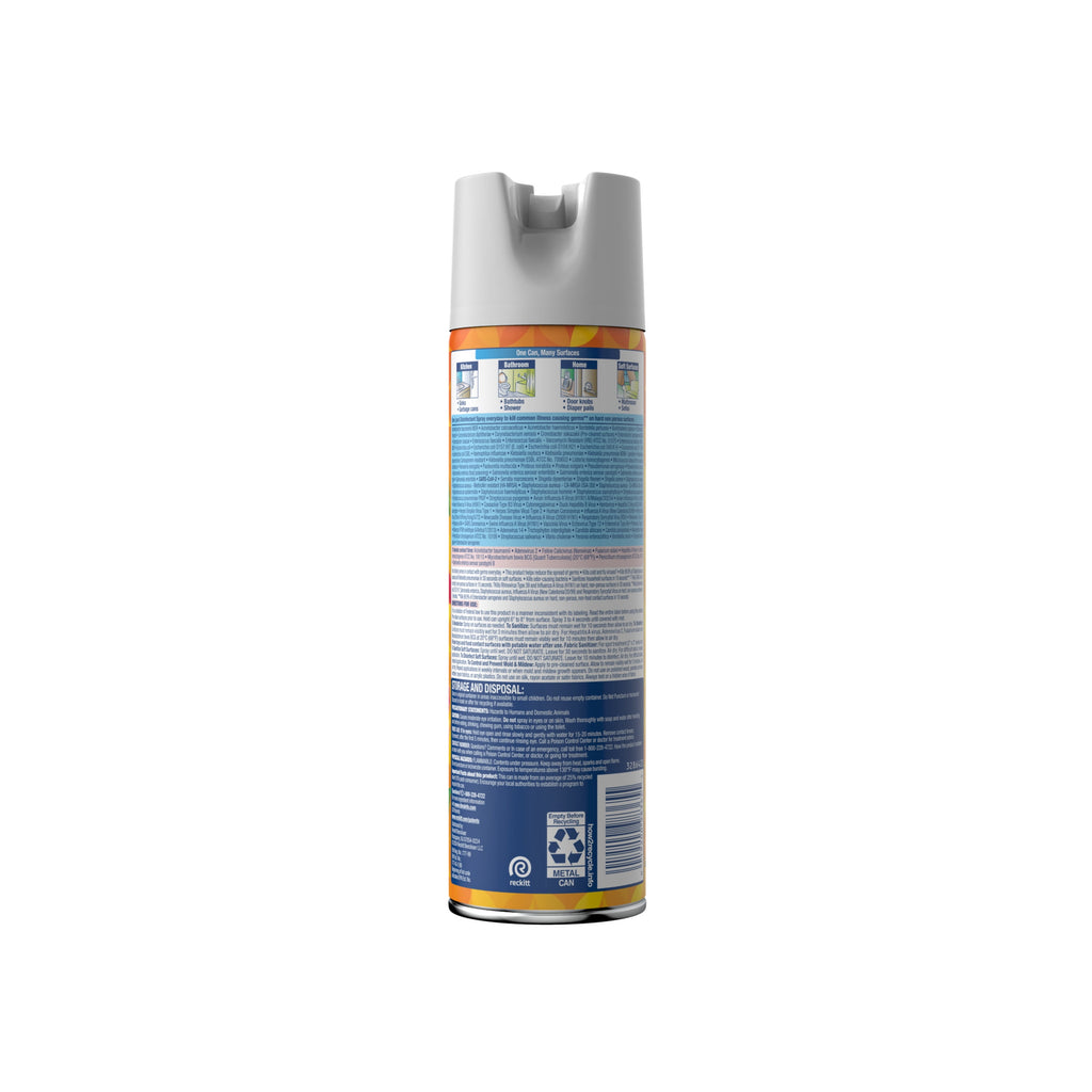 Lysol Brand New Day Disinfectant Spray - Sanitizing and Antibacterial Spray, Deodorizer, Mango & Hibiscus, 19 oz
